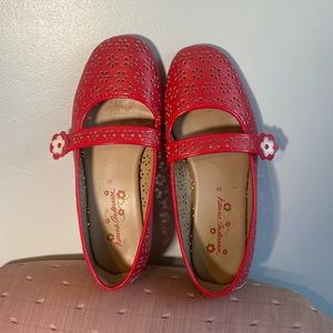 Hanna Andersson Red Floral Flats